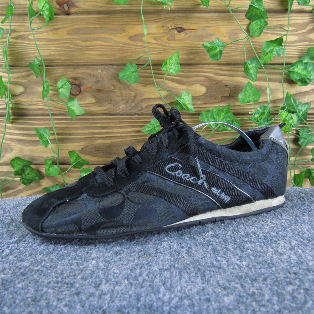 Coach Black Signature Logo Sneakers